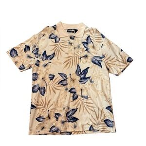 Knightsbridge Men’s Hawaiian Polo Shirt Size Medium